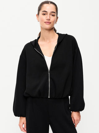 Sudadera Oversized con Dobladillo Abullonado, Mujer