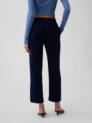 Mid Rise Easy Twill Pants.