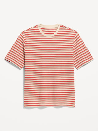 Camiseta de rayas de punto texturizado.