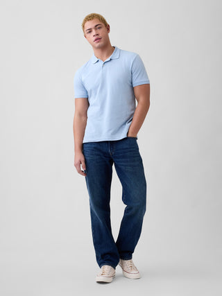 Pique Polo Shirt with Logo