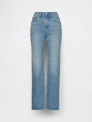 Jeans rectos relajados de talle medio.