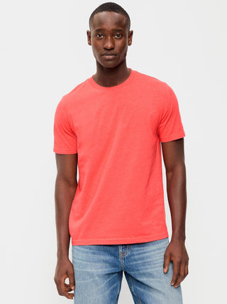 Camiseta Manga Corta Cuello Redondo de Algodón