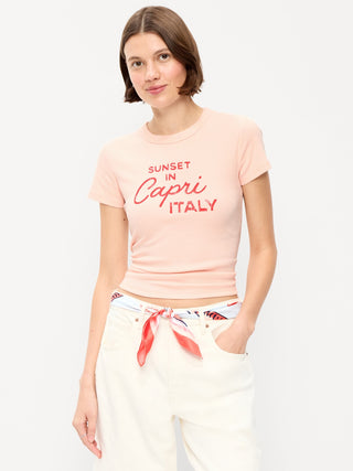 Camiseta Manga Corta con Gráfico