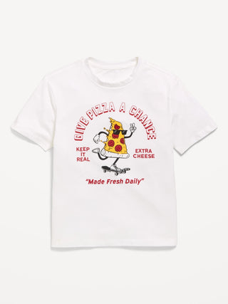 Camiseta gráfica de manga corta para niño.