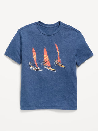 Camiseta gráfica de manga corta para niño.