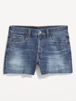 Pantalones cortos de mezclilla OG con curvas y talle alto, entrepierna de 4 pulgadas.