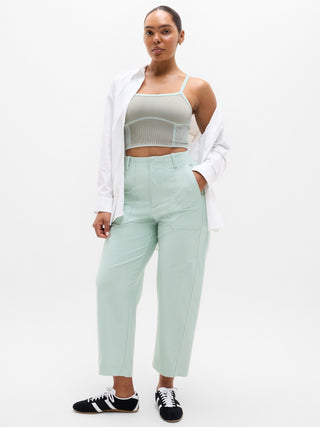Pantalón Holgado Corte Barrel con Bolsillos