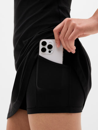 Vestido Semi Ajustado de Tirantes Espalda Cruzada