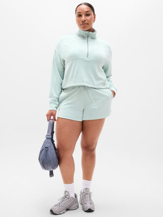 Sudadera Cuello Alto con Media Cremallera