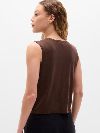 Camiseta sin Mangas de Lino
