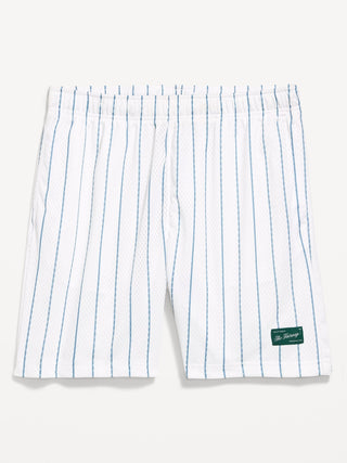 Pantalones Cortos Holgados De Malla, Entrepierna De 6 Pulgadas.