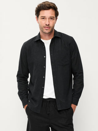 Camisa Manga Larga con Detalle Bolsillo