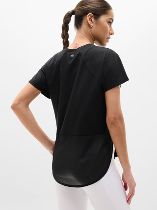 Camiseta Deportiva Cuello Redondo Detalle Malla