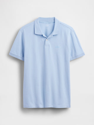 Pique Polo Shirt with Logo