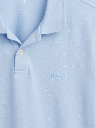 Pique Polo Shirt with Logo