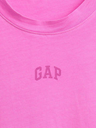 Camiseta tipo túnica con logo atlético VintageSoft de algodón orgánico.