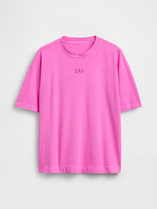 Camiseta tipo túnica con logo atlético VintageSoft de algodón orgánico.