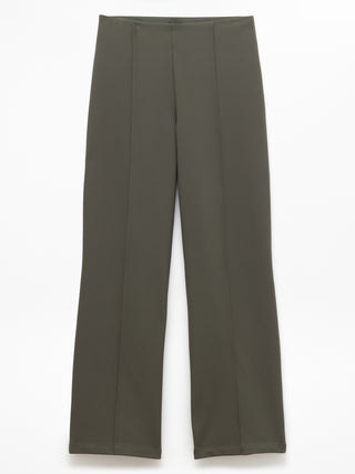 Pantalón Recto Talle Alto Bolsillos Traseros