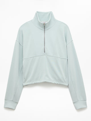 Sudadera Cuello Alto con Media Cremallera