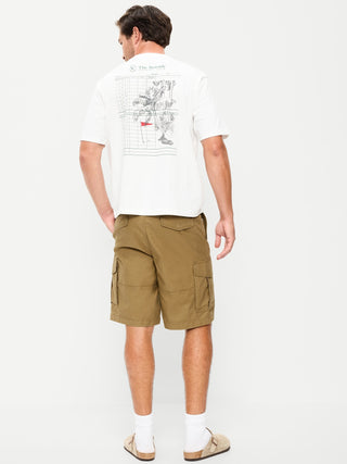 Short Cargo Holdados con Bolsillos de Algodón
