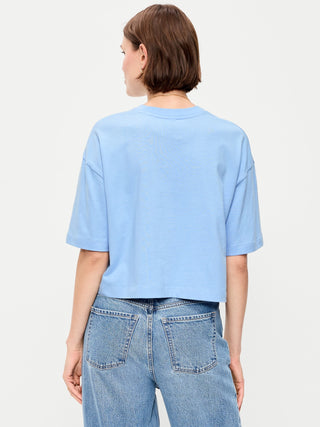 Camiseta Oversized Manga Corta de Algodón