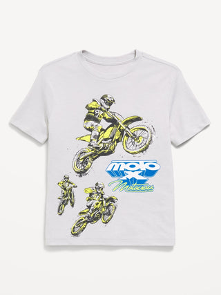 Camiseta gráfica de manga corta para niño.