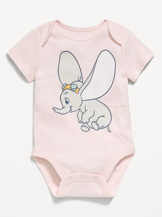 Disney© Body gráfico de manga corta Dumbo para bebé.