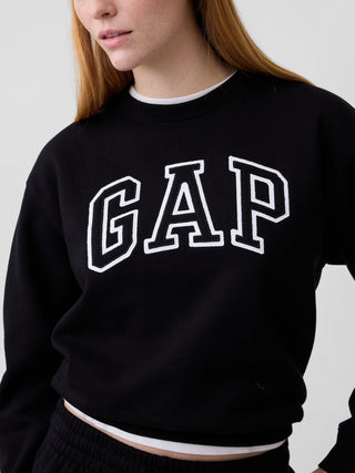 Sudadera Oversized Cuello Redondo con Logo