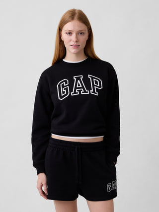 Sudadera Oversized Cuello Redondo con Logo