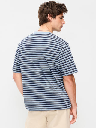 Camiseta de rayas de punto texturizado.