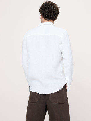 Loose-fitting Long-sleeved Linen Shirt