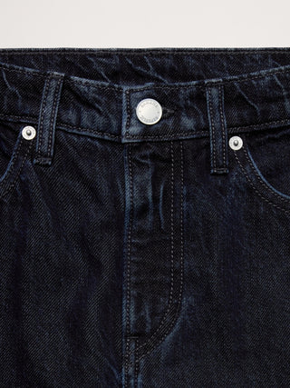 Jean palazzo ligero de pierna ancha y talle alto.