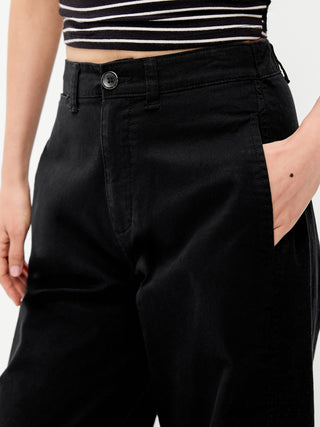 Pantalón Recto Talle Alto con Bolsillos