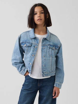Chaqueta Vaquera Con Icono Para Niños.