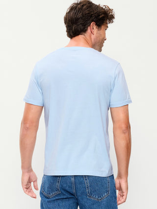Camiseta Manga Corta Cuello Redondo de Algodón