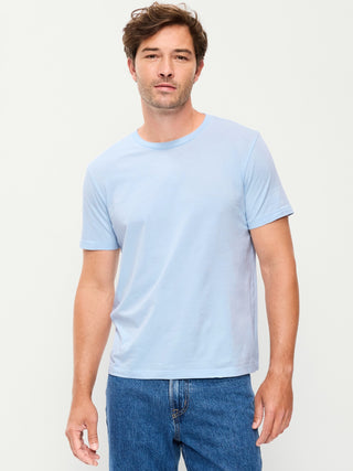Camiseta Manga Corta Cuello Redondo de Algodón