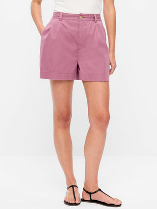 Shorts chinos OGC de cintura alta, entrepierna de 6 pulgadas.