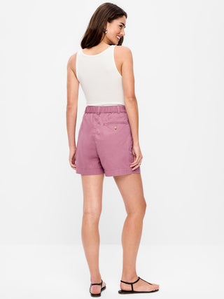 Shorts chinos OGC de cintura alta, entrepierna de 6 pulgadas.