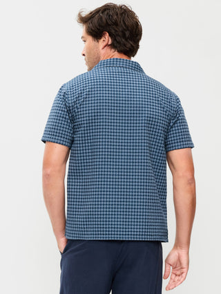 Camisa Manga Corta con Textura de Algodón