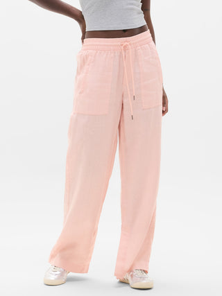 Pantalón Wide Leg Talle Alto de Lino