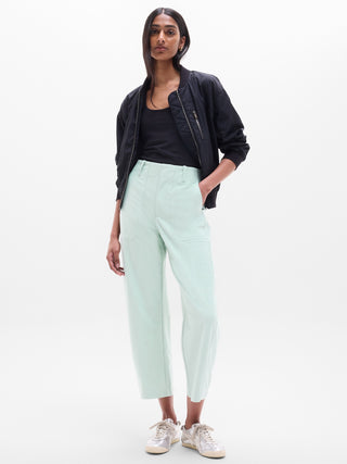 Pantalón Holgado Corte Barrel con Bolsillos