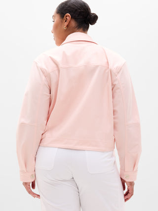 Chaqueta Corta con Bolsillos Delanteros