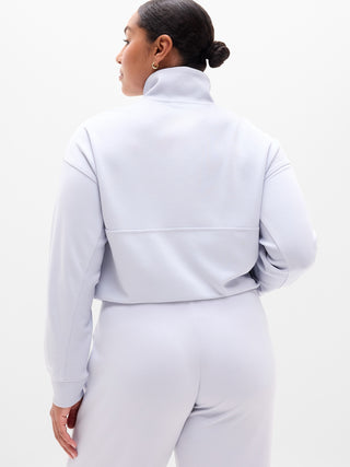 Sudadera Cuello Alto con Media Cremallera