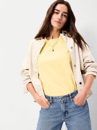 Camiseta Oversize Manga Corta de Algodón
