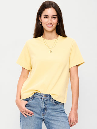Camiseta Oversize Manga Corta de Algodón