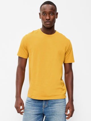 Camiseta Manga Corta Cuello Redondo de Algodón