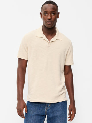 Polo de punto texturizado tipo gofre.