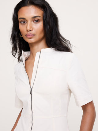 Vestido Larfo con Cremallera de Algodón