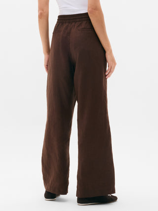 Pantalón Wide Leg Talle Alto de Lino