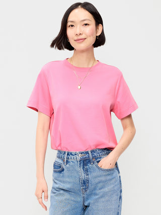 Camiseta Oversize Manga Corta de Algodón